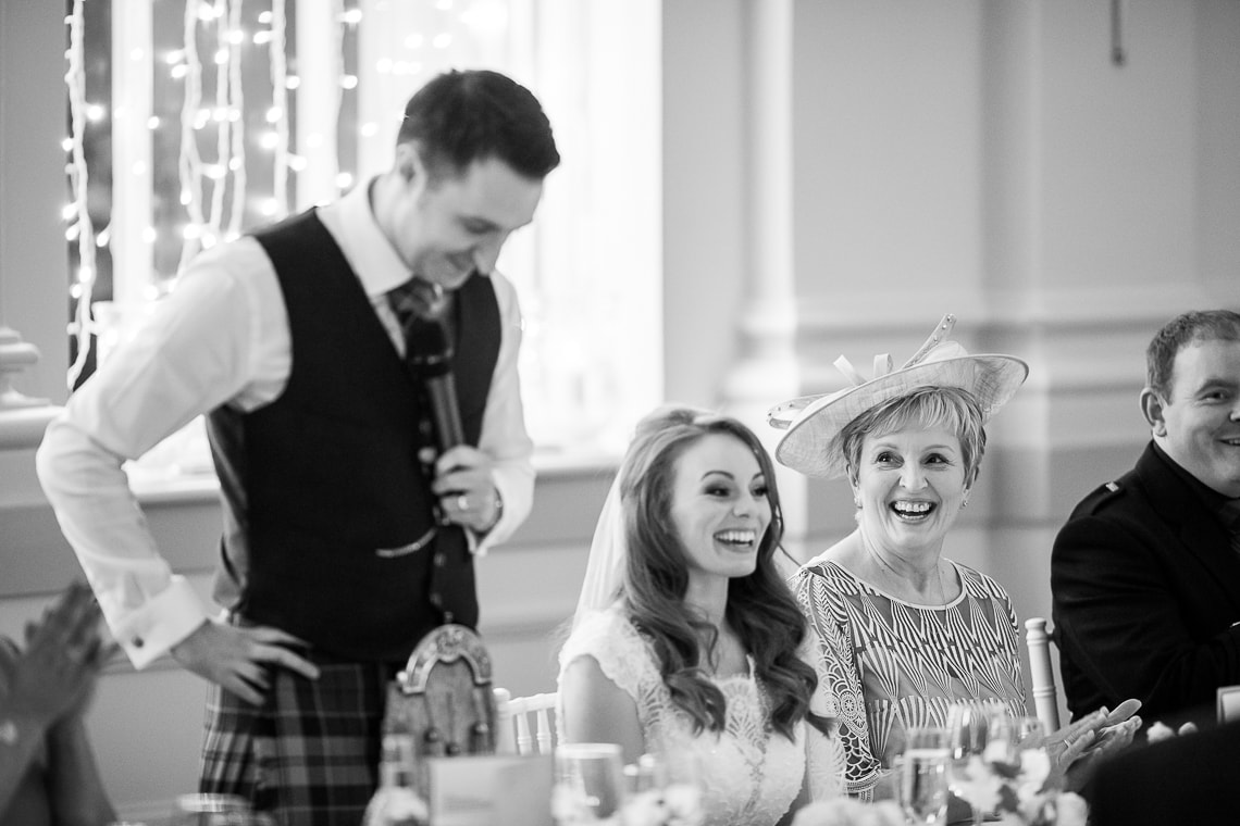 the groom's speech in the King's Hall
