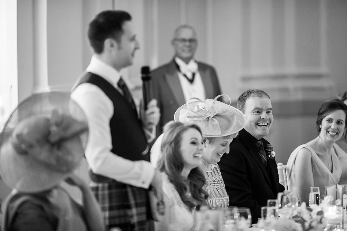 the groom's speech in the King's Hall