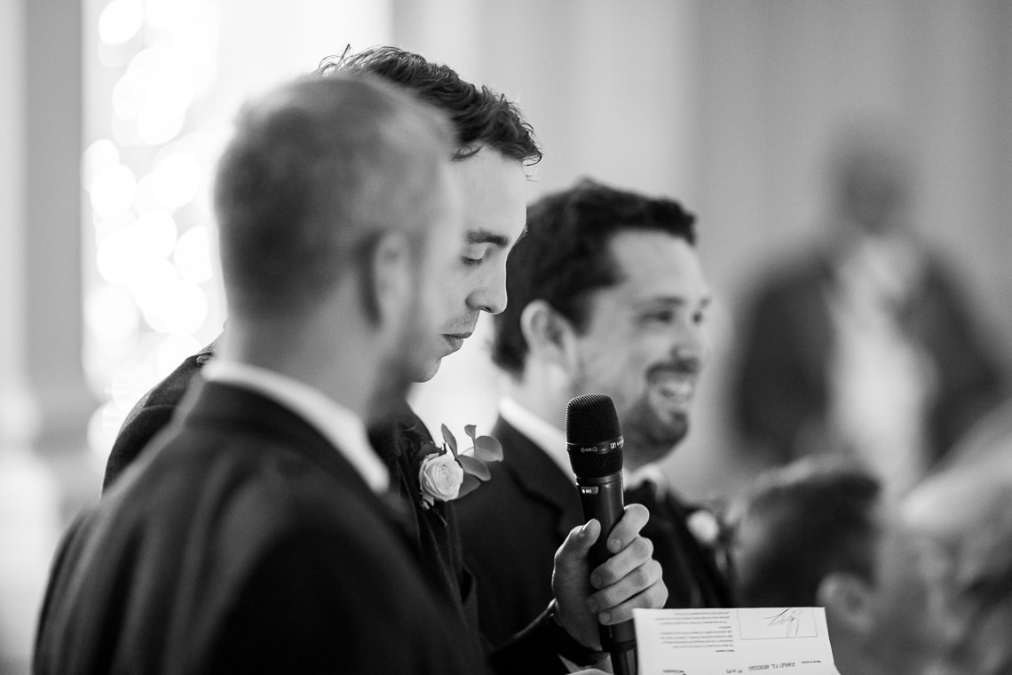 best men speech in the King's Hall