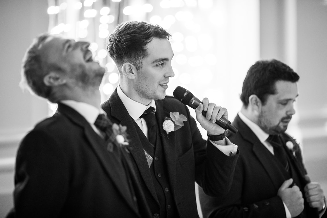 best men speech in the King's Hall