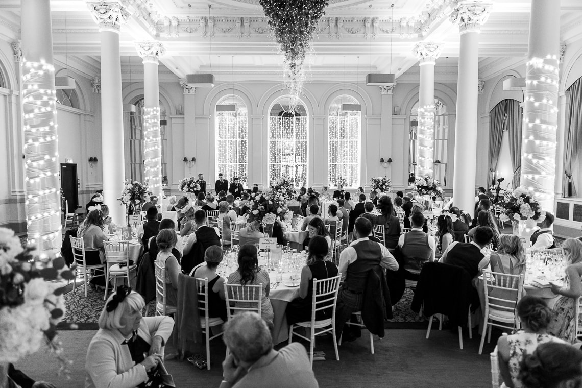 the best men speech in the King's Hall viewed from the rear of the room