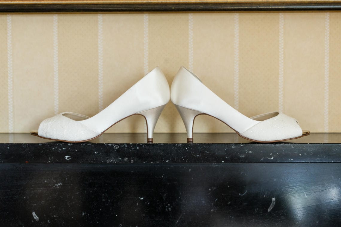 bride's shoes