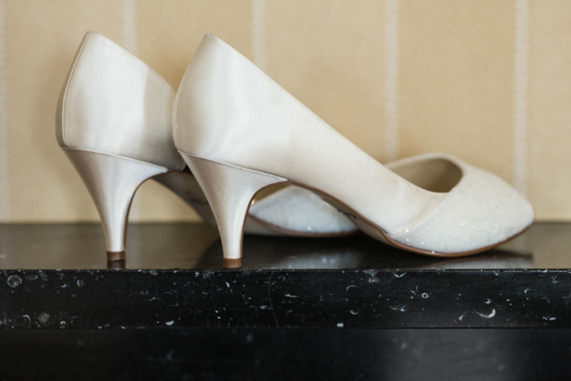 bride's shoes