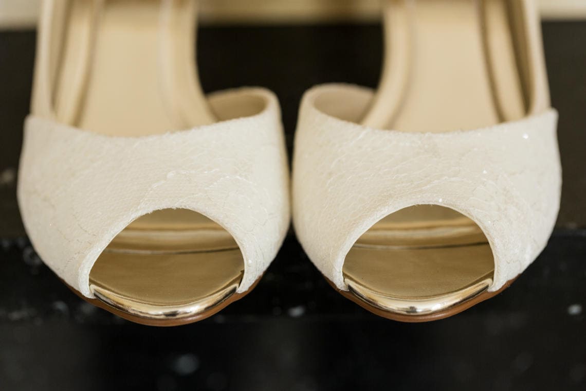 bride's shoes