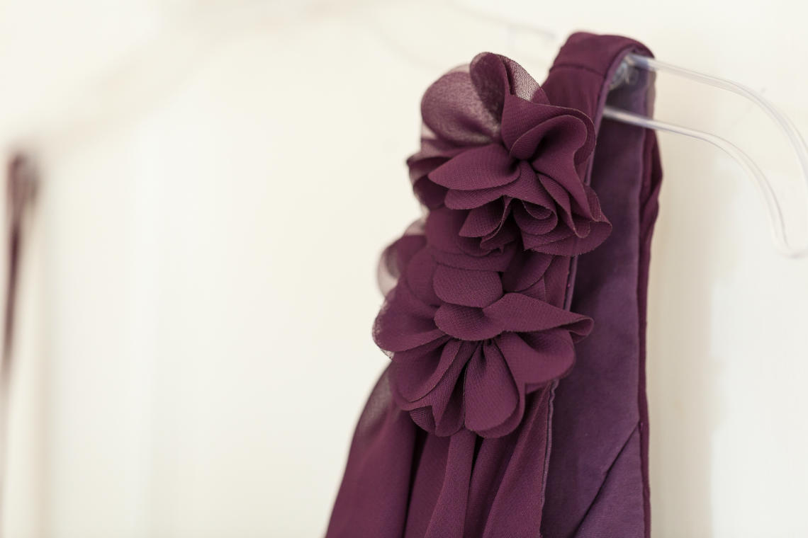 bridesmaid's dress detail photo