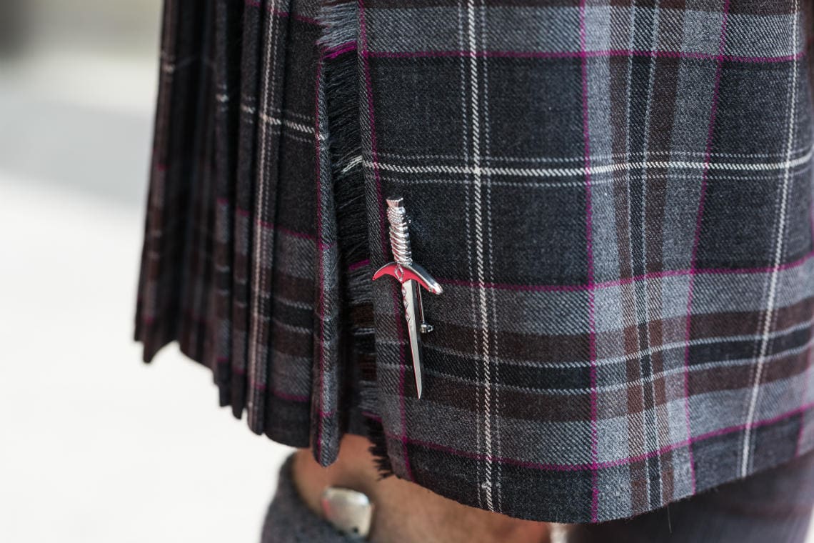 Groom's kiltpin
