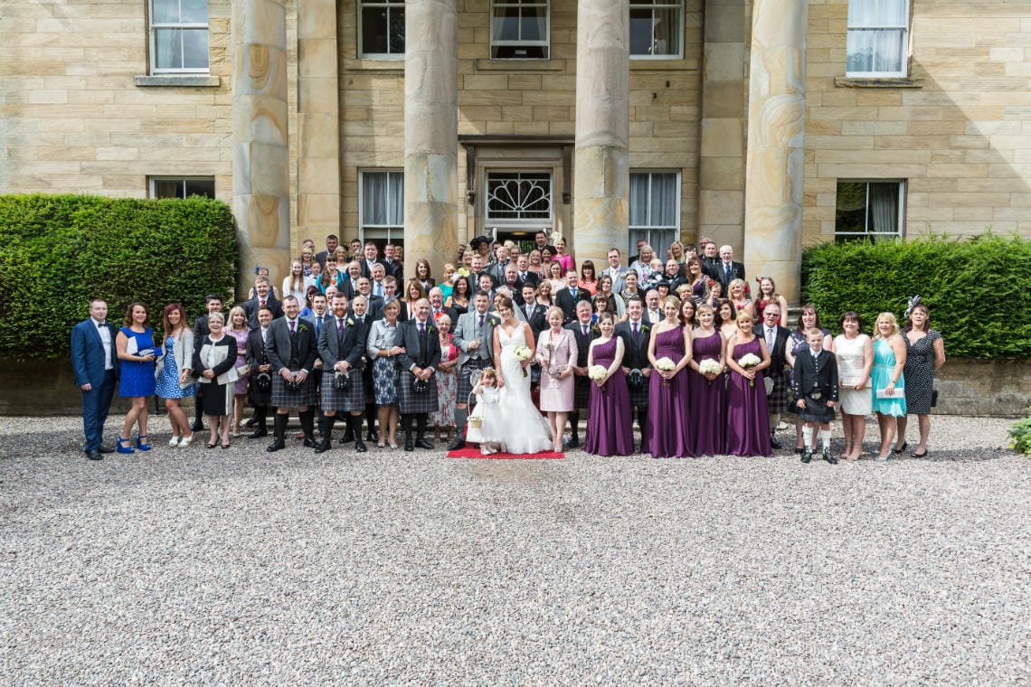 group photo at the entrance