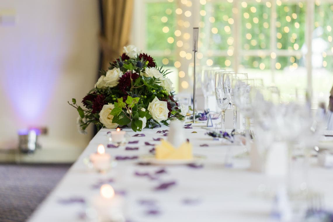 top table side view