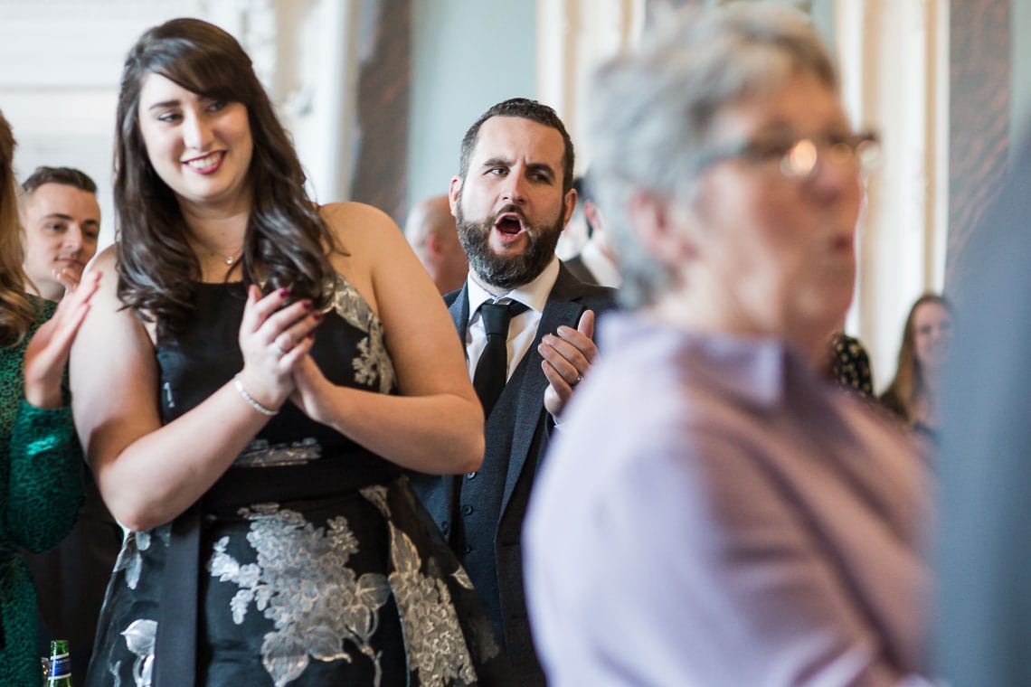 guest cheering