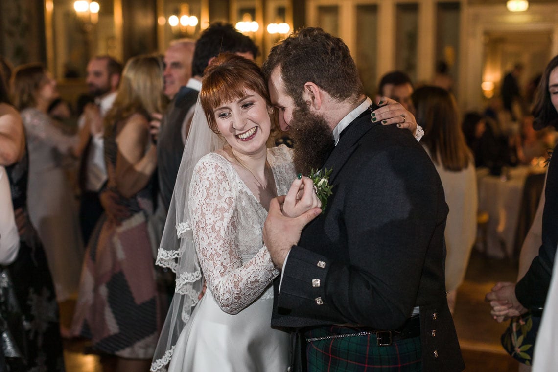 newlyweds first dance in The Castle Suite