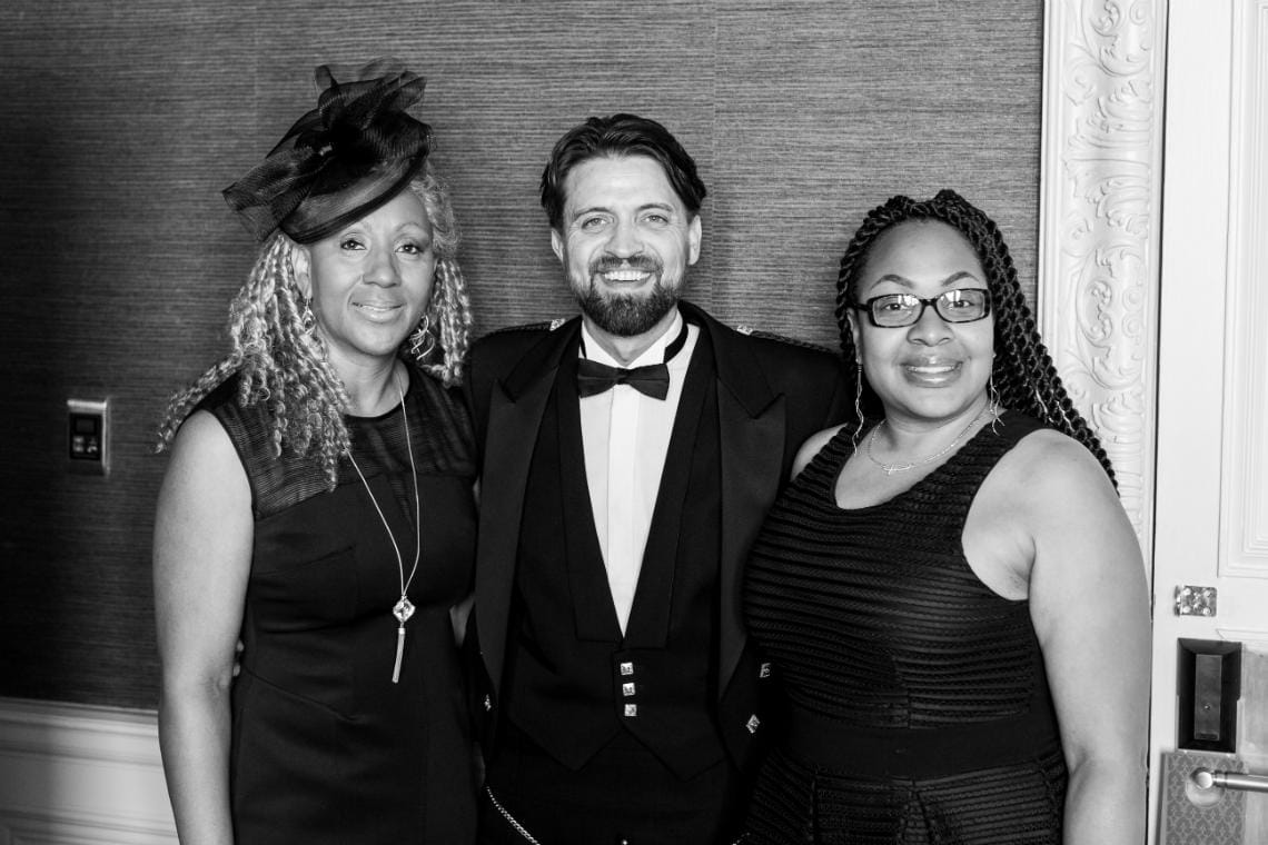 groom and family