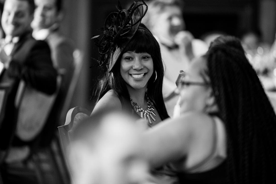 wedding guest during speeches in The Boardroom